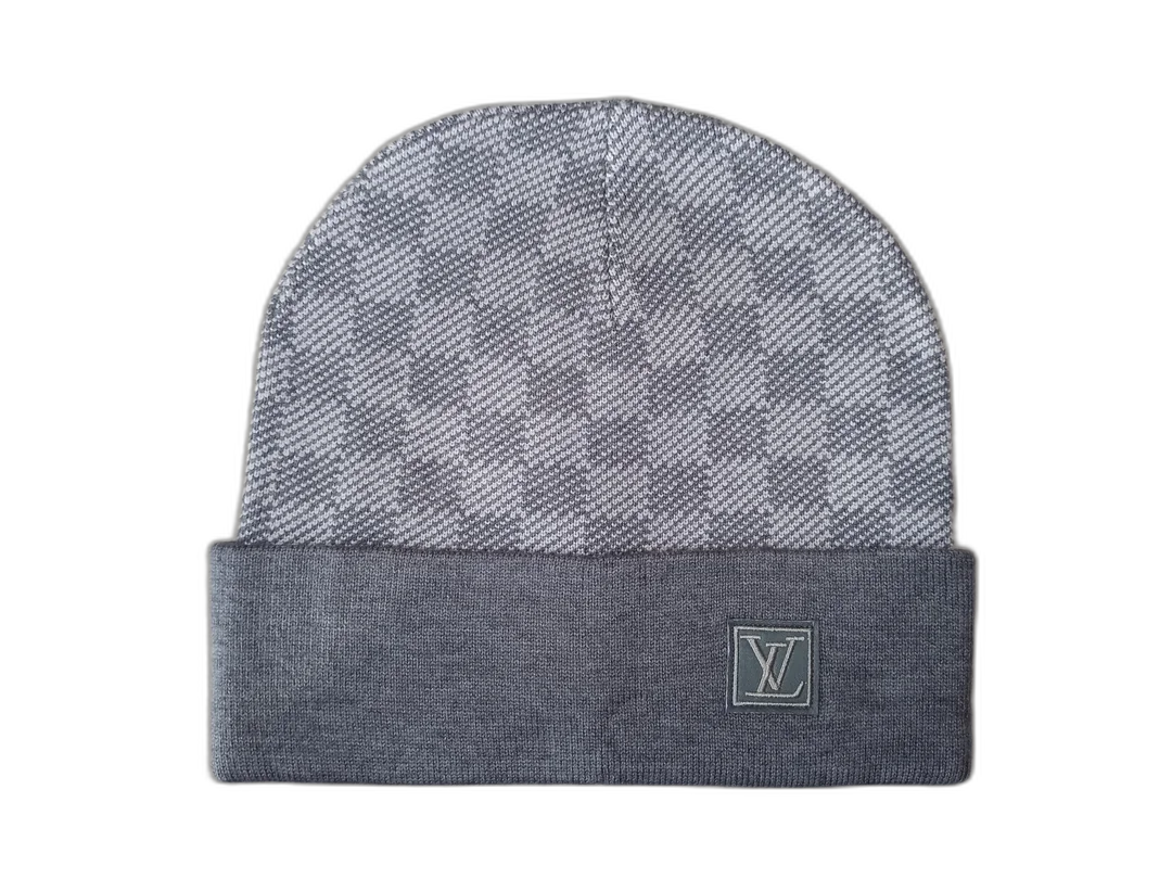 Louis Vuitton Beanie Hat Light Grey Ancient Model